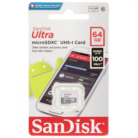 SANDISK Ultra 64GB microSDXC 100MB/s Class 10 UHS-I