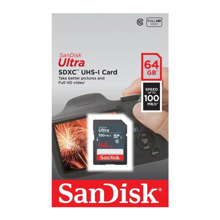 SanDisk Ultra 64GB SDXC pamäťová karta 100MB/s Class10 UHS-I (U1)