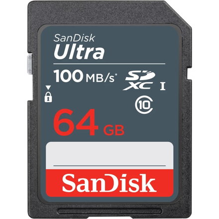 SanDisk Ultra 64GB SDXC pamäťová karta 100MB/s Class10 UHS-I (U1)