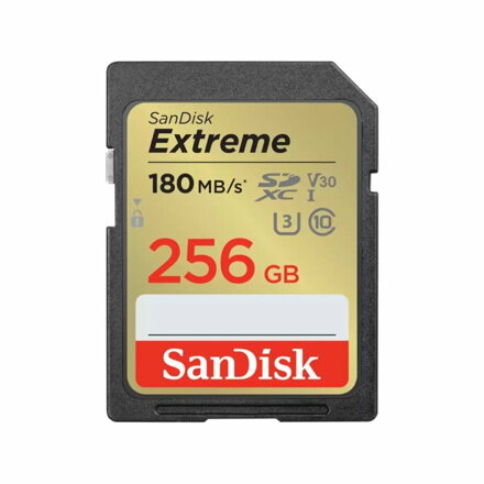 SanDisk Extreme SDXC 256GB UHS-I U3 V30 180/90 MB/s Class 10