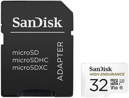 SanDisk High Endurance 32GB microSDXC pamäťová karta 100/40 MB/s CL10 UHS-I U3 + adaptér 