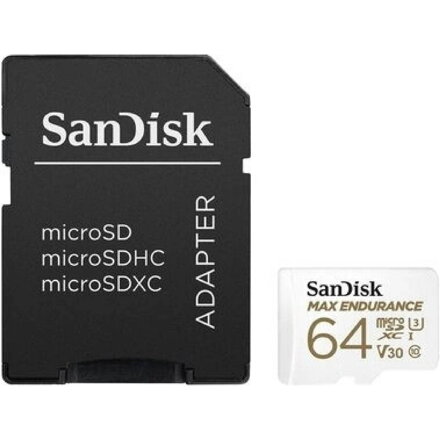 SanDisk MAX ENDURANCE 64GB microSDXC pamäťová karta 100/40 MB/s, UHS-I U3 (V30) 