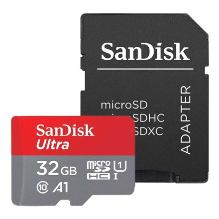 SANDISK Ultra 32GB microSDHC pamäťová karta 120MB/s Class 10 UHS-I + adapter