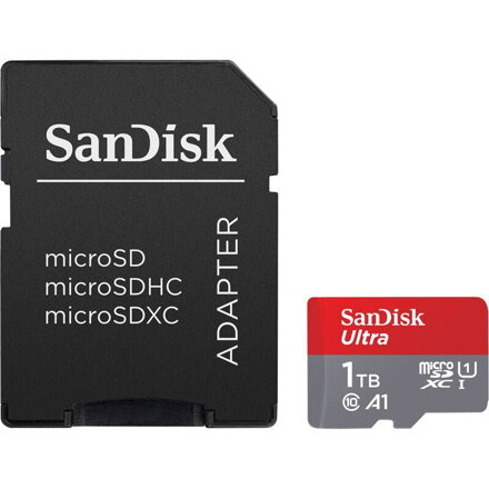 SanDisk Ultra 1TB microSDXC memóriakártya 150MB UHS-I U1 Class 10 + adapter
