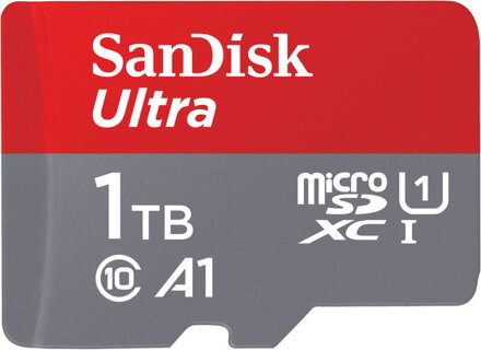 SanDisk Ultra 1TB microSDXC memóriakártya 150MB UHS-I U1 Class 10 + adapter