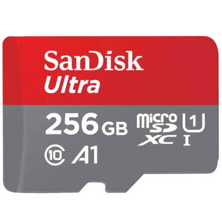 SanDisk Ultra micro SDXC 256GB 150MB UHS-I U1 Class 10+ Adaptér
