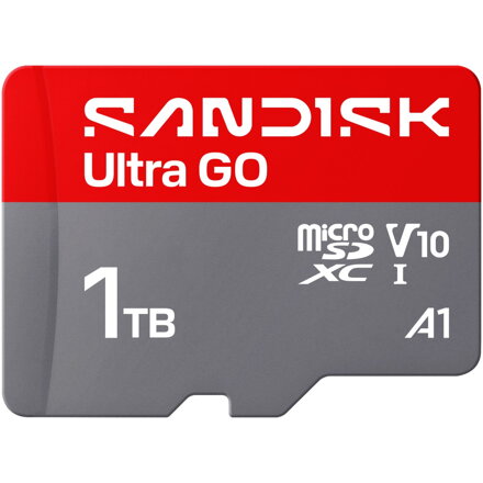 SanDisk microSDXC Ultra GO 1TB (UHS-I, V10, U1, C10, A1, 190 MB/s, Full Video HD)