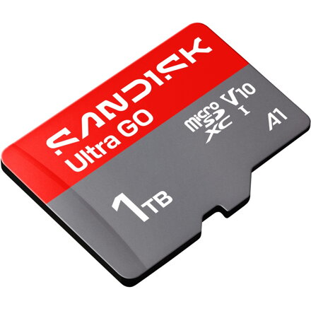 SanDisk microSDXC Ultra GO 1TB (UHS-I, V10, U1, C10, A1, 190 MB/s, Full Video HD)