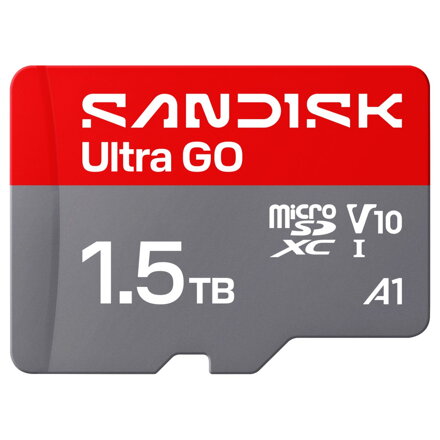 SanDisk microSDXC Ultra GO 1,5TB (UHS-I, V10, U1, C10, A1, 190 MB/s, Full Video HD)