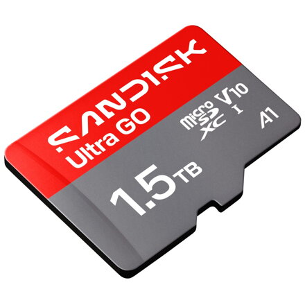 SanDisk microSDXC Ultra GO 1,5TB (UHS-I, V10, U1, C10, A1, 190 MB/s, Full Video HD)