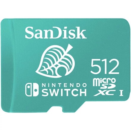 SanDisk Nintendo Switch 512GB microSDXC pamäťová karta 100/90MB/s A1 C10 V30 UHS-1 U3