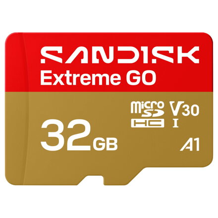 SanDisk Extreme GO microSDHC 32GB (UHS-I, 100MB/s / W60MB/s, 5K)