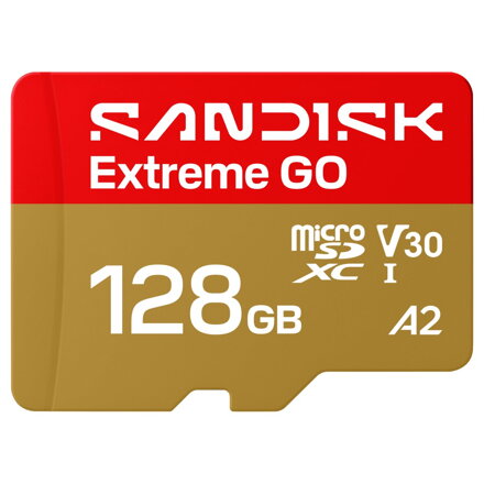 SanDisk Extreme GO microSDXC 128GB (UHS-I, 240MB/s / W120MB/s, 5K)