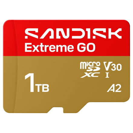 SanDisk Extreme GO microSDXC 1TB (UHS-I, 240MB/s / W160MB/s, 5K)
