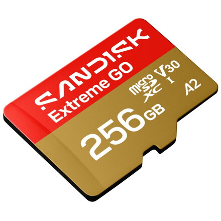 SanDisk Extreme GO microSDXC 256GB (UHS-I, 240MB/s / W160MB/s, 5K)