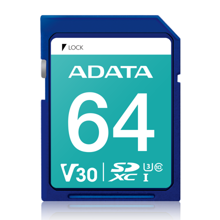 ADATA SDXC 64GB UHS-I U3 Class 10 (V30S)
