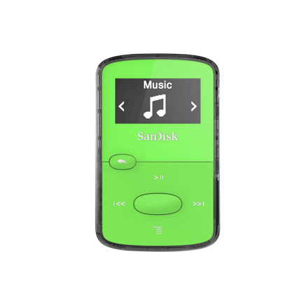 Sandisk CLip Jam MP3 lejátszó 8GB, microSDHC, Radio FM, green