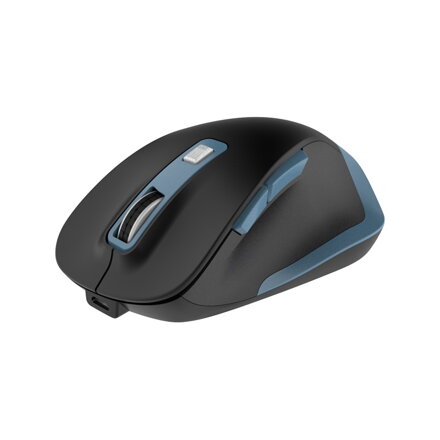 Omega bezdrôtová dobíjacia myš USB-C 800-1200-1600-2400 DPI čierno/modrá