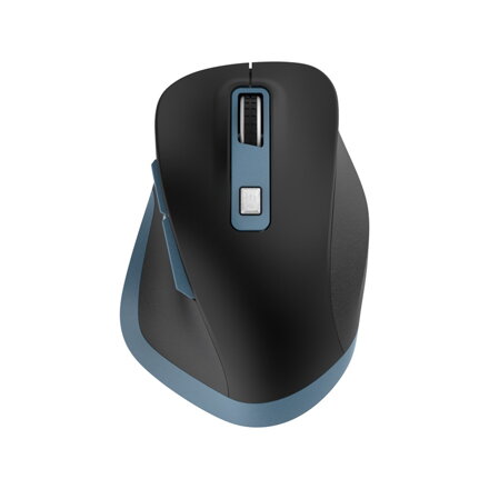  Omega vezeték nélküli újratölthető egér fekete/kék USB-C 800-1200-1600-2400 DPI 