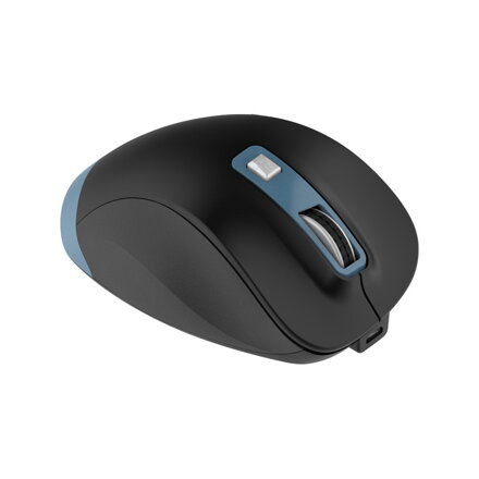 Omega bezdrôtová dobíjacia myš USB-C 800-1200-1600-2400 DPI čierno/modrá