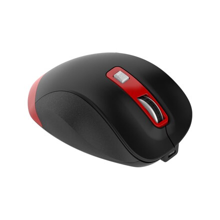  Omega vezeték nélküli újratölthető egér fekete/piros USB-C 800-1200-1600-2400 DPI 