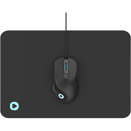 Platinet mouse + mousepad, black (45571)