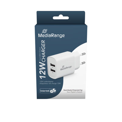 MediaRange 12W nabíjačka s dvoma USB-A výstupmi