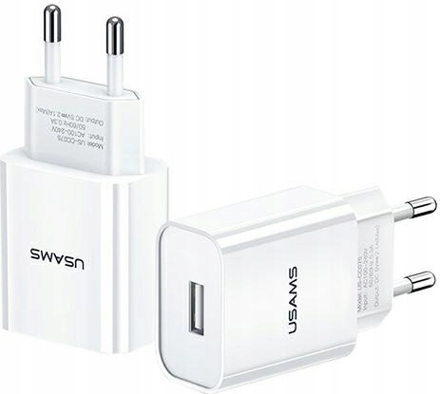 USAMS T18 nabíjačka 10W 2.1 biela