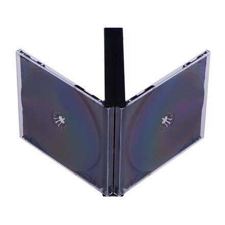 Mediarange CD-Box 22 mm for 4CD with Black tray *5Pack