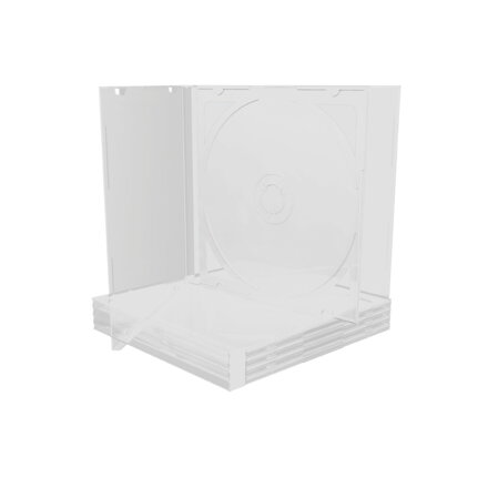 Mediarange CD-Box 10.4 mm Double Clear tray *5Pack