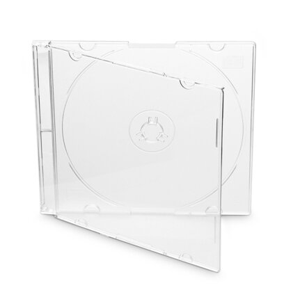 MediaRange CD-Box 5,2 mm Single Clear tray