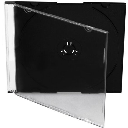Mediarange CD-Box 5,2 mm Single Black tray