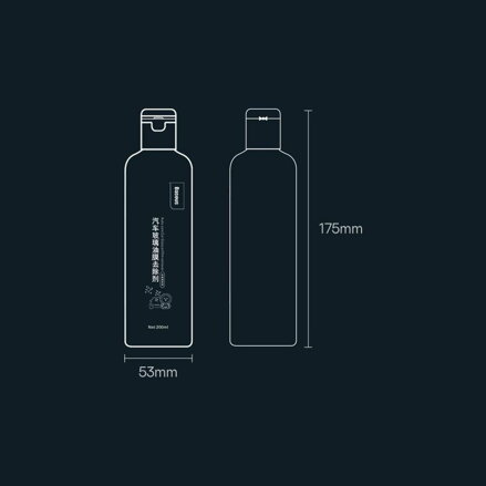  Baseus  Auto-care ablak tisztító folyadék, zsíros foltok eltávolítására  200 ml 