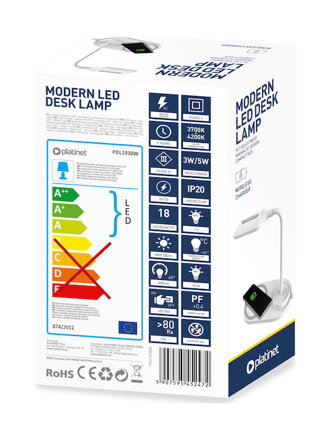 PLATINET DESK LAMP WIRELESS CHARGER 5W WHITE