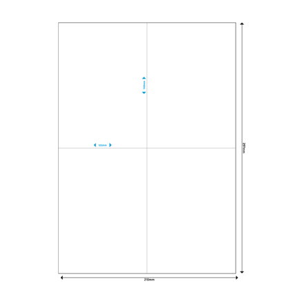 Mediarange Multi-purpose labels 105x148mm White