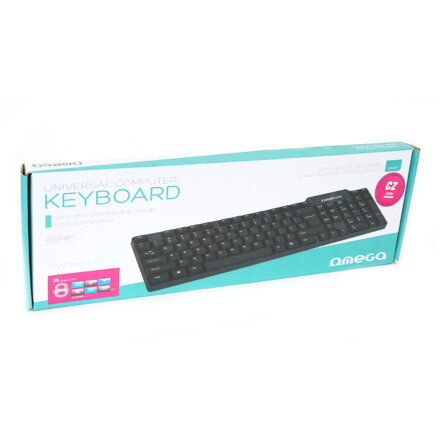 Omega OK05 drôtová klávesnica čierna CZ