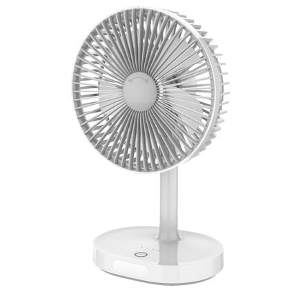 PLATINET TÖLTHETŐ ASZTALI VENTILÁTOR 3000 MAH  FEHÉR/SZÜRKE