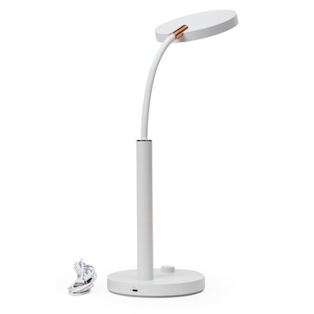 Platinet AURA stolná lampa LED 10W, 65 LED, USB-C, biela