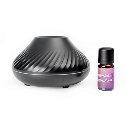 PLATINET aromadiffúzor és párásító 6,5W 130ml fekete + 10 ml levendula illóolaj