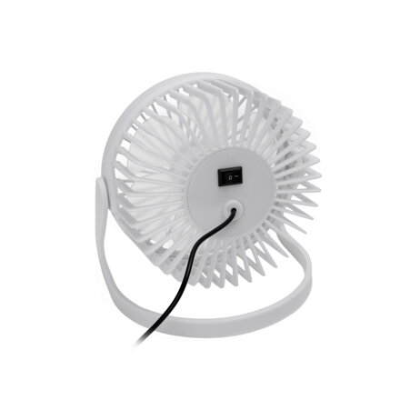Platinet stolný ventilátor USB biely