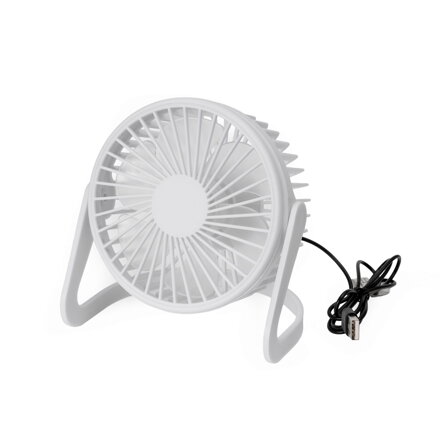 Platinet stolný ventilátor USB biely