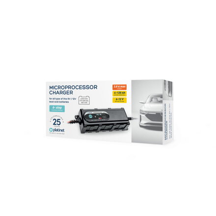 PLATINET smart nabíjačka autobatérií 3.8A 6–12V