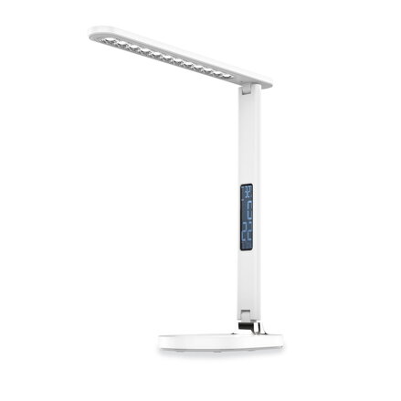 PLATINET DESK LAMP CLOCK CALENDAR DISPLAY 13W WHITE