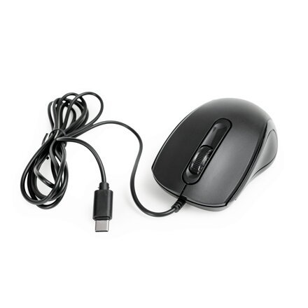 Omega OM441BC myš káblová 3D, 1200 DPI, USB-C, 1,5 m, čierna
