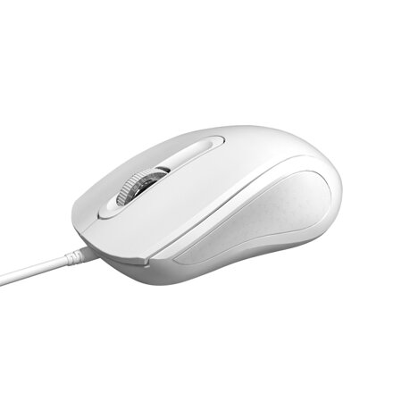 Omega OM441W myš káblová 3D, 1200 DPI, USB, 1,5 m, bielá
