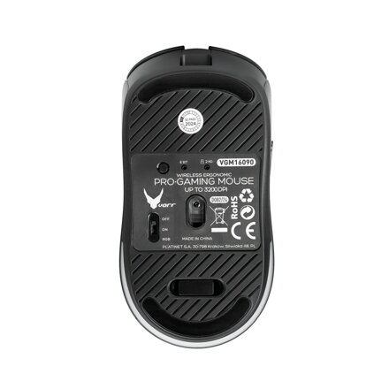 Varr Bezdrôtová herná myš VGM16090 6D, 3200 DPI, Bluetooth a 2,4 GHz, čierna