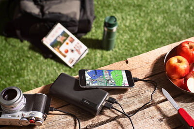 MediaRange Powerbank 20000 mAh with battery level LCD, 2x USB-A and 1xUSB-C black