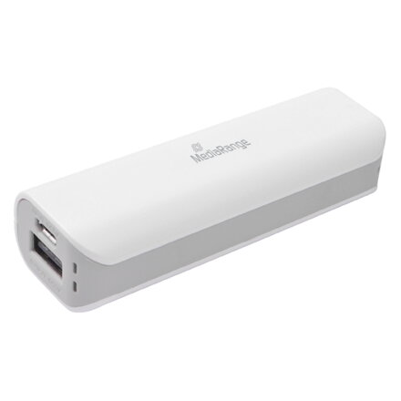 MediaRange Power Bank 2600 mAh white/grey