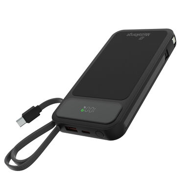 MediaRange Power Bank  10.000 mAh beépített töltőkábellel és LCD kijelzővel