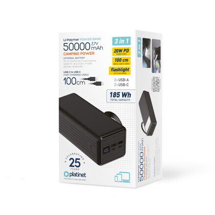 Platinet power bank 50000 mAh 20W PMPB5020B